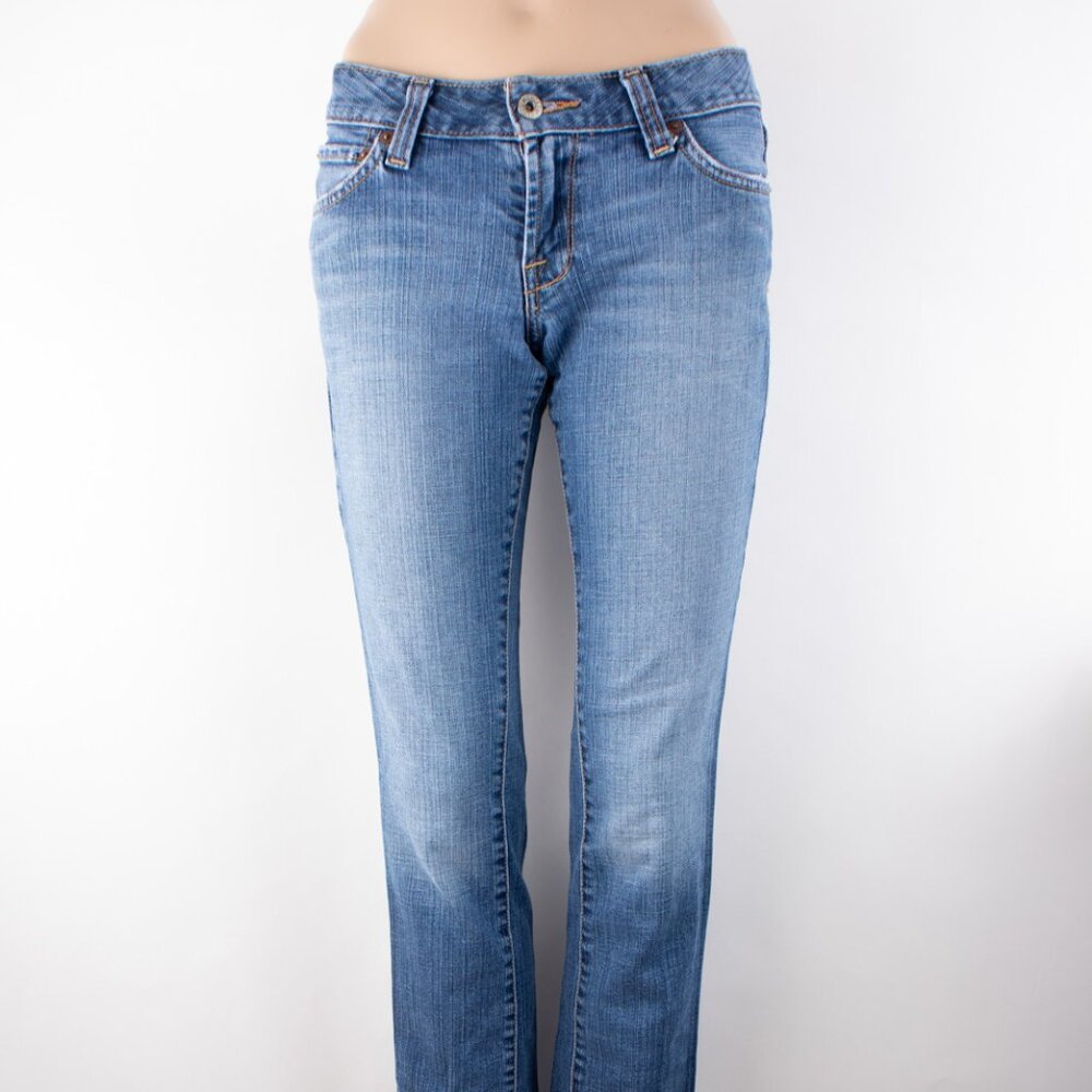 Lucky Brand Lola Straight Crane 26 (26 X 30) Women's Jeans Flap Pocket